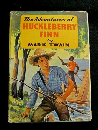 The Adventures Of Huckleberry Finn By Mark Twain 1918 Hc/dj Antique B37