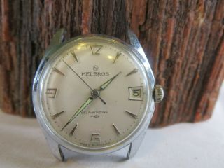 Vintage Helbros West Germany Automatic Self Winding Mens Wristwatch Repair Rp8
