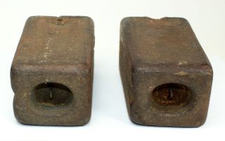 ANTIQUE AMERICAN 8 DAY WEIGHT DRIVEN CLOCK WEIGHTS SP291 2