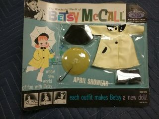 Vintage 8” Betsy Mccall April Showers Outfit 8152