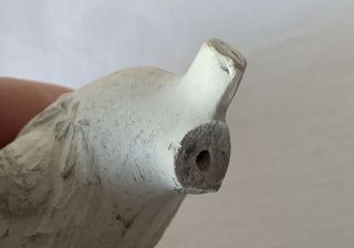 Antique Clay Pipe Bowl with Wreath Design 2
