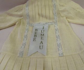 129 Vintage French Tagged Jumeau Dress For Antique French Or German Bisque Doll