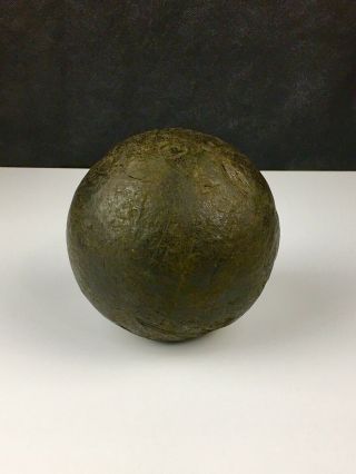 Antique 7 Lb 4.  5 " Solid Shot Cannon Ball - Civil War - Revolutionary War