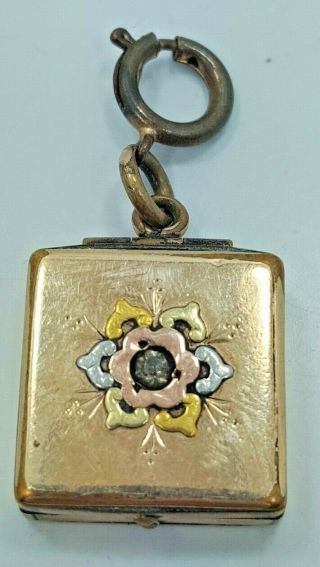 Vintage/antique Gold Filled Locket Pocket Watch Fob