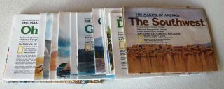 The Making Of America Maps By National Geographic 17 Maps Complete Set