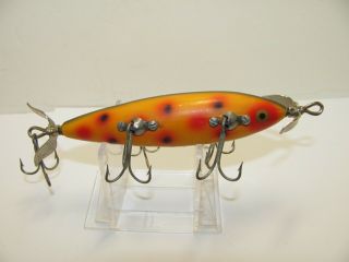 Heddon 150 Five Hooker Minnow Lure In Strawberry Spot Color