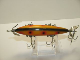 HEDDON 150 FIVE HOOKER MINNOW LURE IN STRAWBERRY SPOT COLOR 4