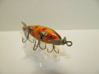 HEDDON 150 FIVE HOOKER MINNOW LURE IN STRAWBERRY SPOT COLOR 5