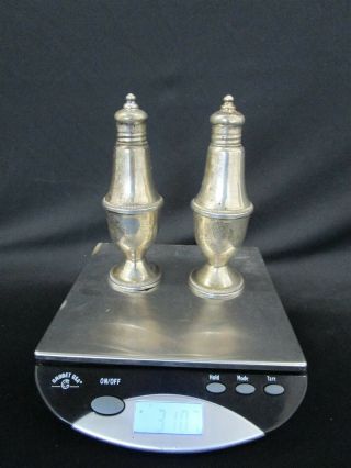 Vintage Weighted Sterling Silver.  925 Duchin Creation Salt & Pepper Shakers 310g