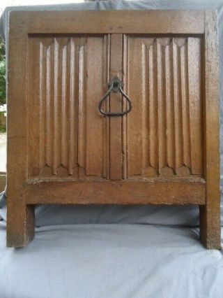 17th Century Oak Carved Linen Fold Side Coffer Panel