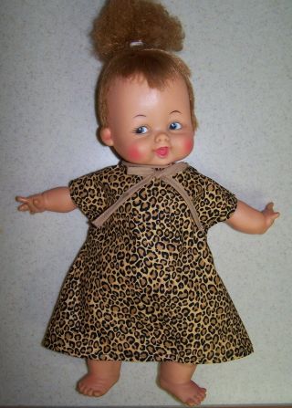 Htf Vintage Ideal 14 " Baby Pebbles Doll,  Cloth Body,  Too Cute