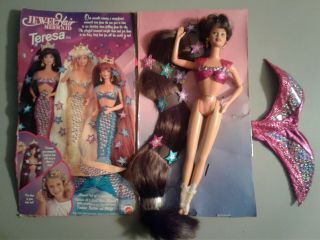 1995 Barbie Teresa Jewel Hair Mermaid Doll 14588 Vintage