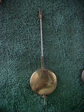 Antique French Clock Pendulum With Retaining Nut & Set Screw