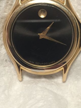 Vintage Movado Museum Mens Watch 87d1843 Keeps Good Time Battery