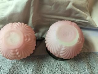Antique Shell and Seaweed Pink Glass by Consolidated Glass Co Sugar/Creamer Set 5