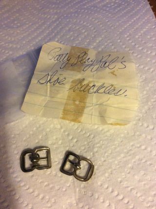 Vintage Ideal Patty Playpal Doll - Shoe Buckles - Silver
