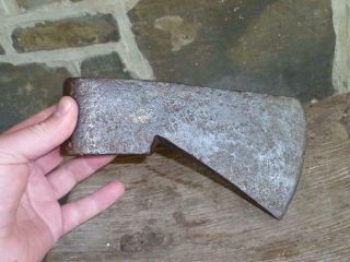 18th C Native American Indian Fur Trade Axe Tomahawk Antique Iron Signed Nr