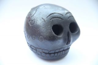 Large Aztec Death Whistle black clay relic ancient terrifying instrument scary 4