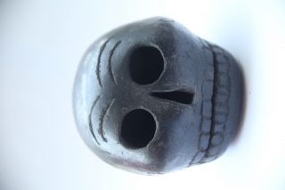Large Aztec Death Whistle black clay relic ancient terrifying instrument scary 6
