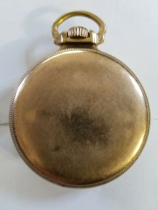 Elgin B.  W.  Raymond 10K Gold Filled 21j 16s Open Face Railroad Grade Pocket Watch 2