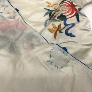 Vintage Chinese Silk Robe Forbidden Stitch 5