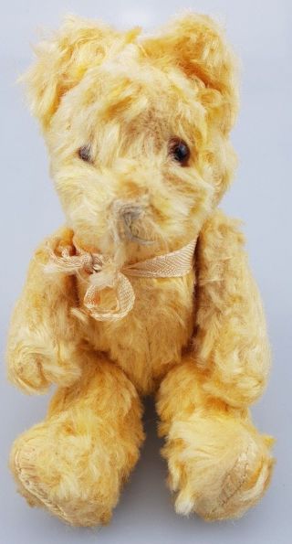 Cc Vintage Adorable Articulated 6 " Teddy Bear Golden Plush