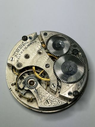 Antique Waltham Model 1908 Pocket Watch Movement For Spares