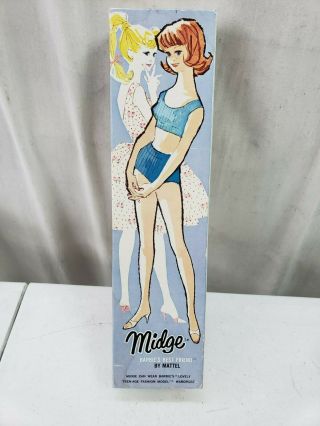 Vintage Midge Box.  With Doll Stand