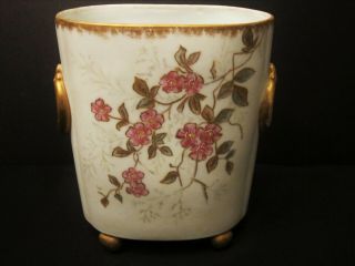 Antique William Guerin W.  G.  & Co.  Limoges Cachepot Planter Vase 1890 - 1900 