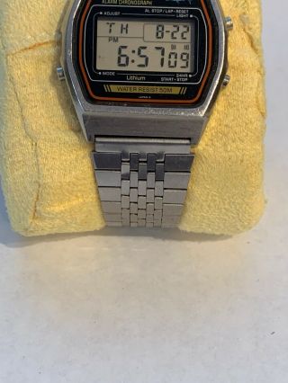 Vintage Casio Marlin W - 35 W35 Steel Digital LCD Watch 248 Module 4