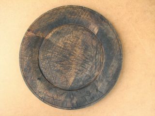 Old Antique Primitive Wooden Bread Board Plate Plank Tray Trencher Rustic Farm 2