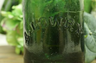 Antique 1860 ' s Dyottville Glass Philadelphia Green Pontil Bottle A.  Lowry 3