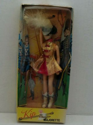 Topper Dawn Doll Kip Majorette In Unusual Box & White Feather Hat Mib Nrfb