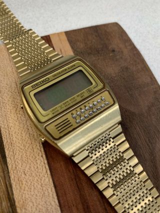 Vintage Seiko C359 - 5000 Gold Calculator Watch Parts