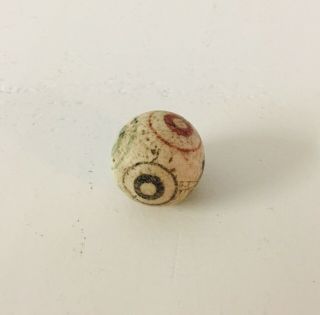 Antique Clay China Marble With Bullseye 2