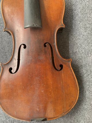 Old Antique Vintage 4/4 German Violin Need Restoration