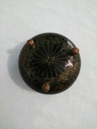 Antique Chinese Cloisonne Bronze Small Bowl Trinket Dish