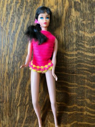 Vintage 1967 Brunette Talking Barbie W/orig Clothes