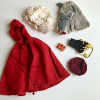 Vintage 1964 Barbie Little Red Riding Hood Little Theatre Costume