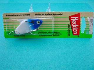 Limited Edition Heddon Sonic - Blue Head/white Body - Unfished In Package