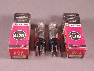 2 6u5 Rca Antique Radio Amplifier Vacuum Tubes Matching Codes 226 Nos Bright