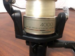 Vintage SHIMANO FX 4000 FA Spinning Fishing Reel Gear Ratio 4.  1:1 Dyna Balance 4