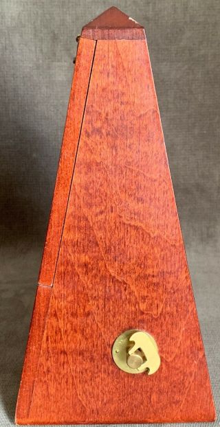 Vintage SETH THOMAS Wooden Metronome Music Timer Wood 9 