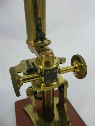 Cased Antique Monocular Microscope outfit by Philip Braham.  Bath. 6