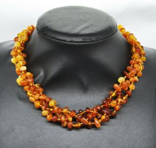 Antique Natural Amber Necklace 48.  60g