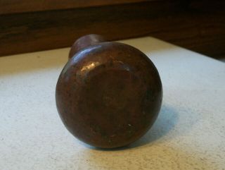 Small Arts and Crafts Hand Hammered Copper Vase 5 3/4 inches 2