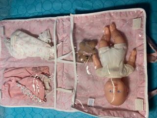 Les MIni de COROLLE S.  A Vintage Baby - Doll with Clothing and Carrying backpack. 3