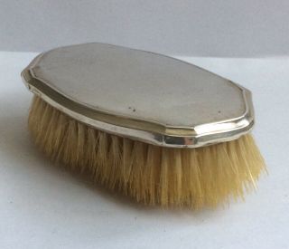 Antique English Hallmarked 1926 Solid Silver Backed Brush By William Devenport.
