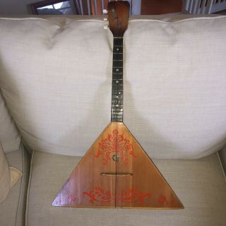 Antique Balalaika Mandolin 3 String Instrument