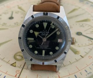Vintage Buler Seaflower Diving Watch,  Great Dial And Hands